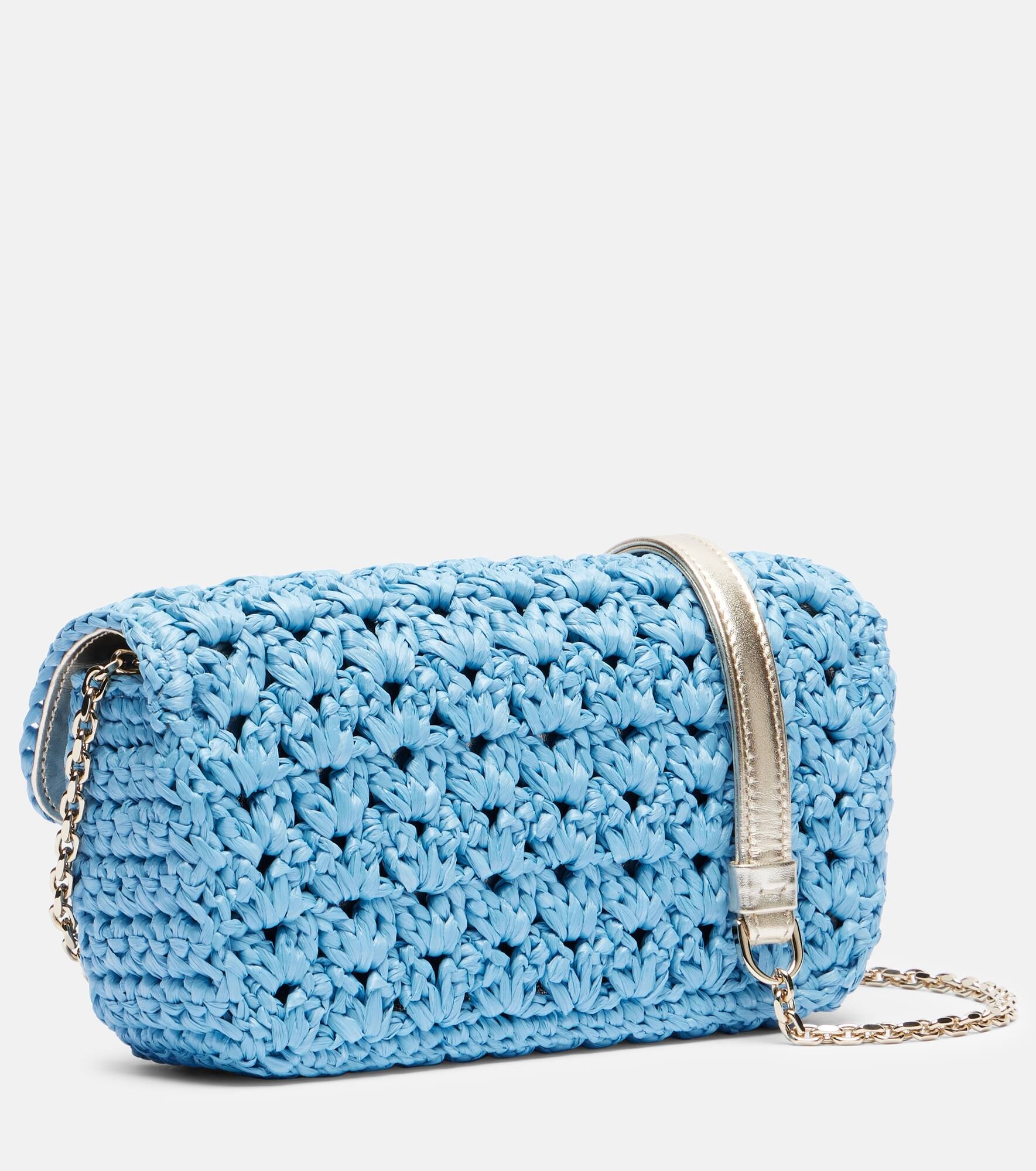 Jeu De Fille raffia shoulder bag - 4