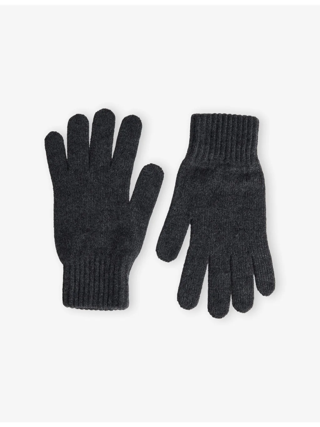 Ribbed-Cuff Cashmere Gloves - 1