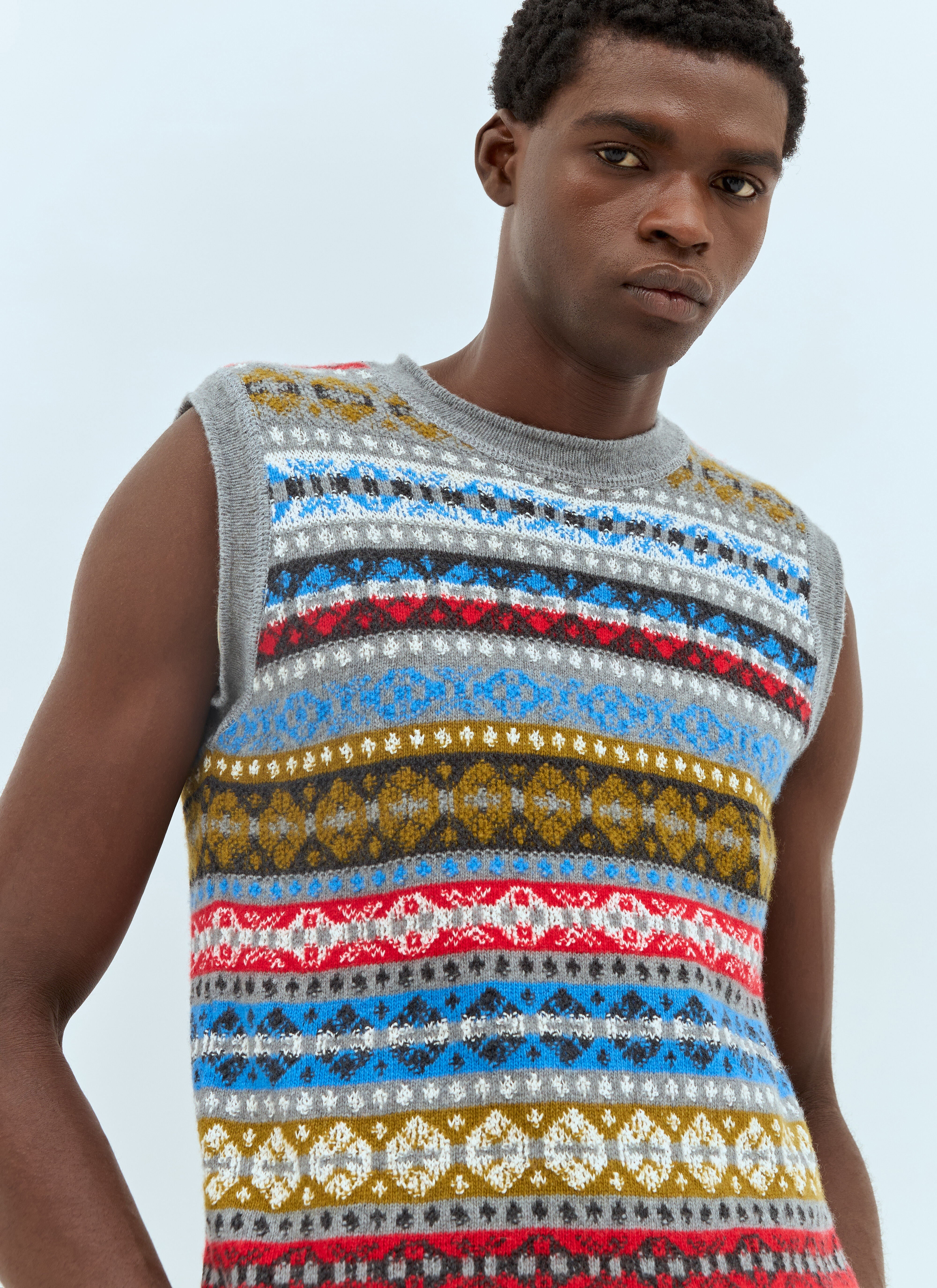 Wales Bonner Men Astral Knit Vest - 6