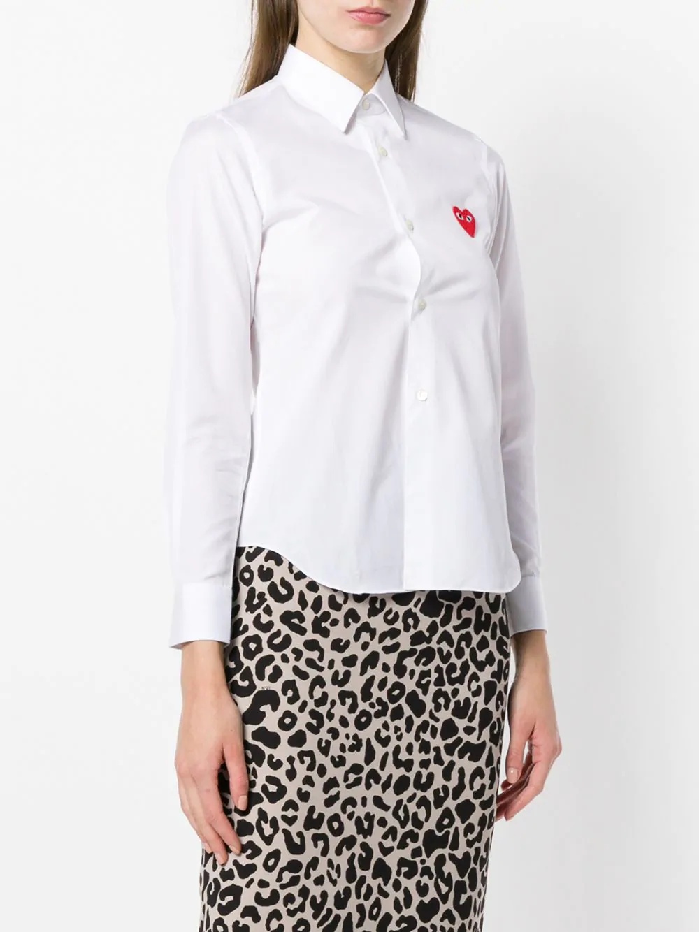 embroidered heart shirt - 3