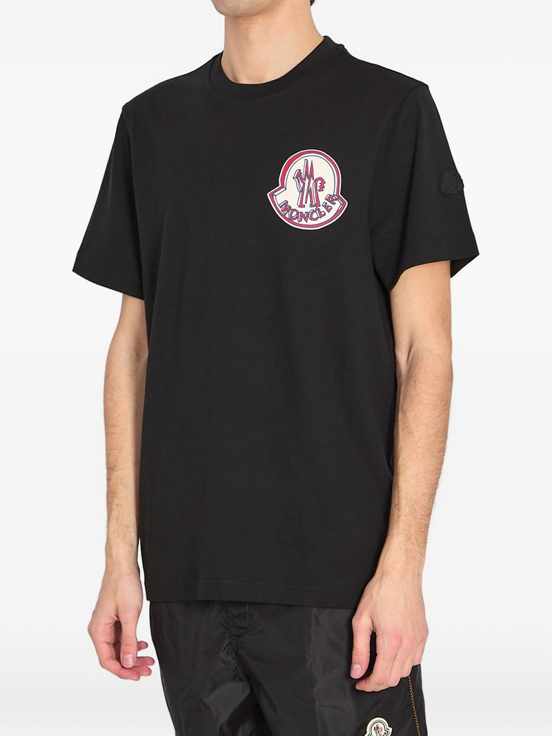 Moncler logo-patch cotton T-shirt outlook