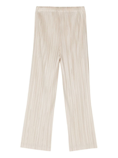 Pleats Please Issey Miyake plissÃ© straight-leg trousers outlook