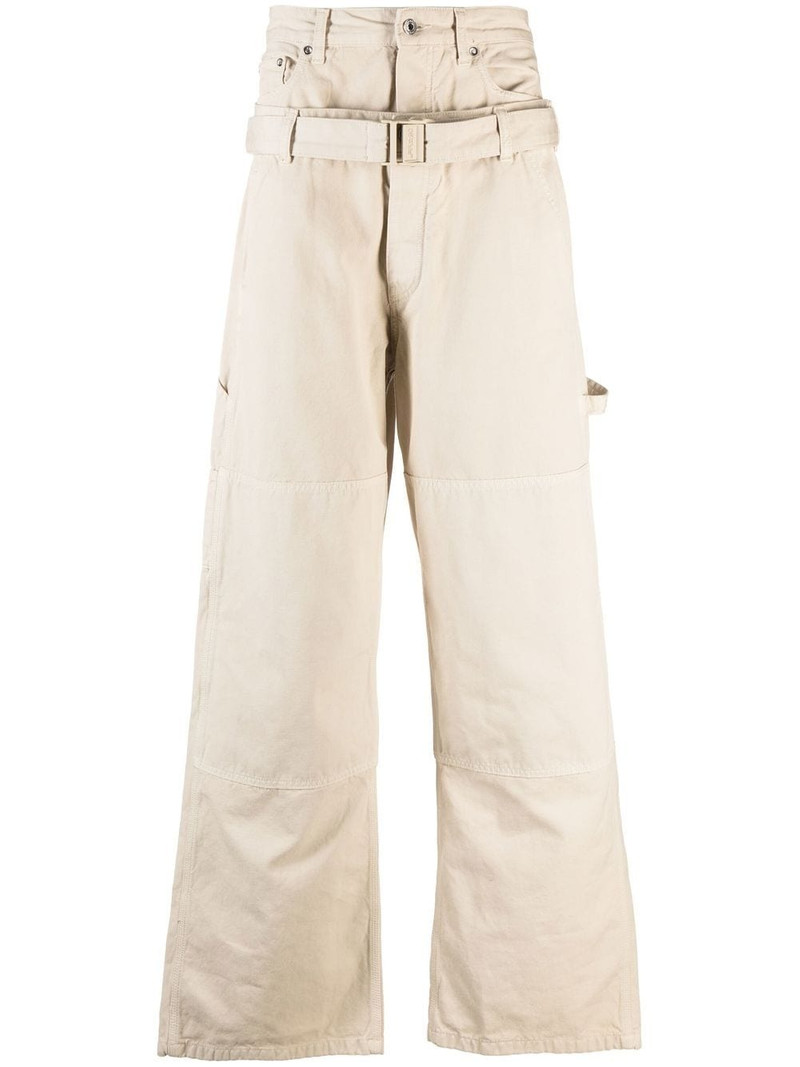 belted wide-leg trousers 1