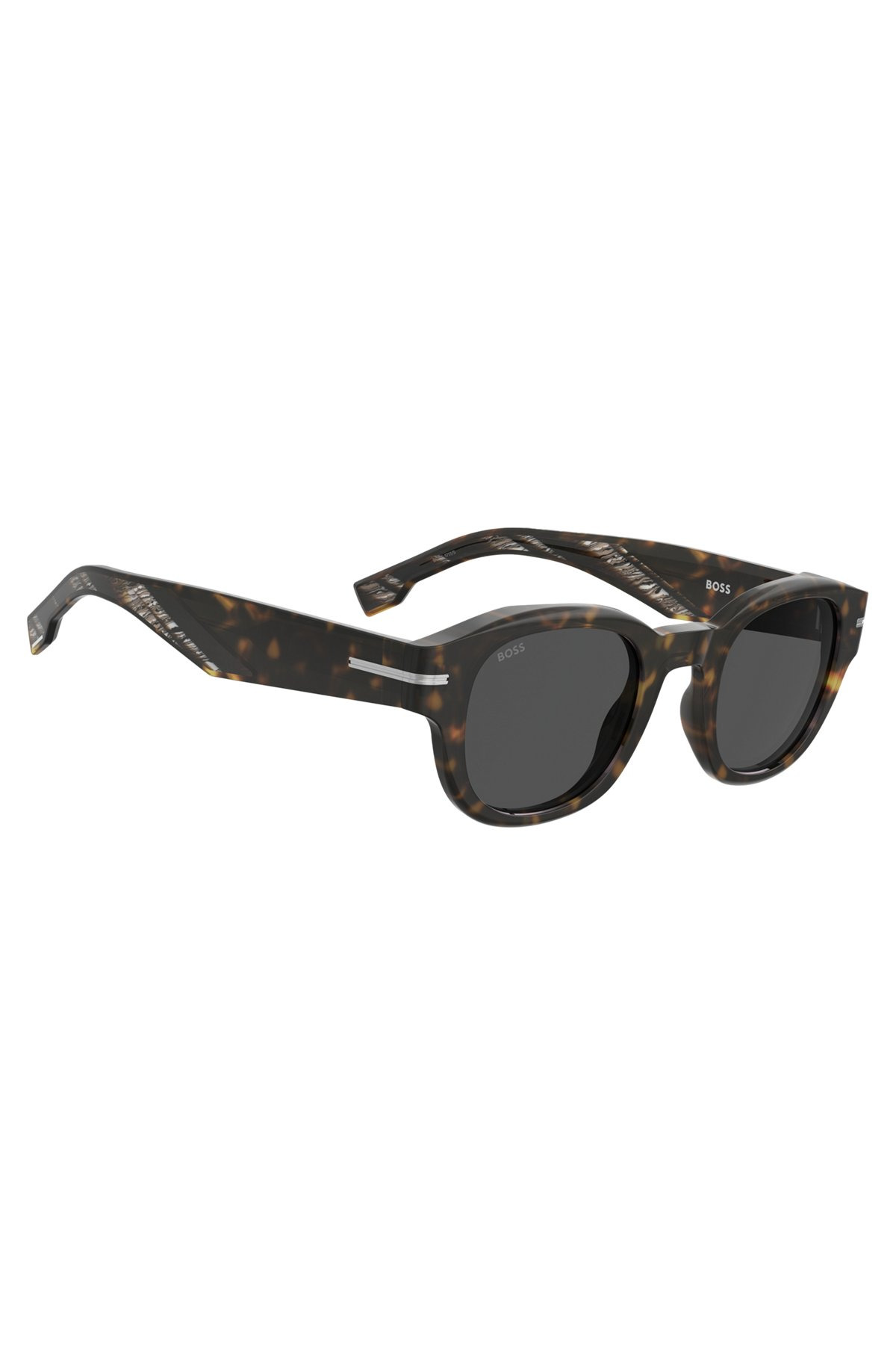 PATTERNED-ACETATE SUNGLASSES WITH SILVER-TONE HINGES - 4