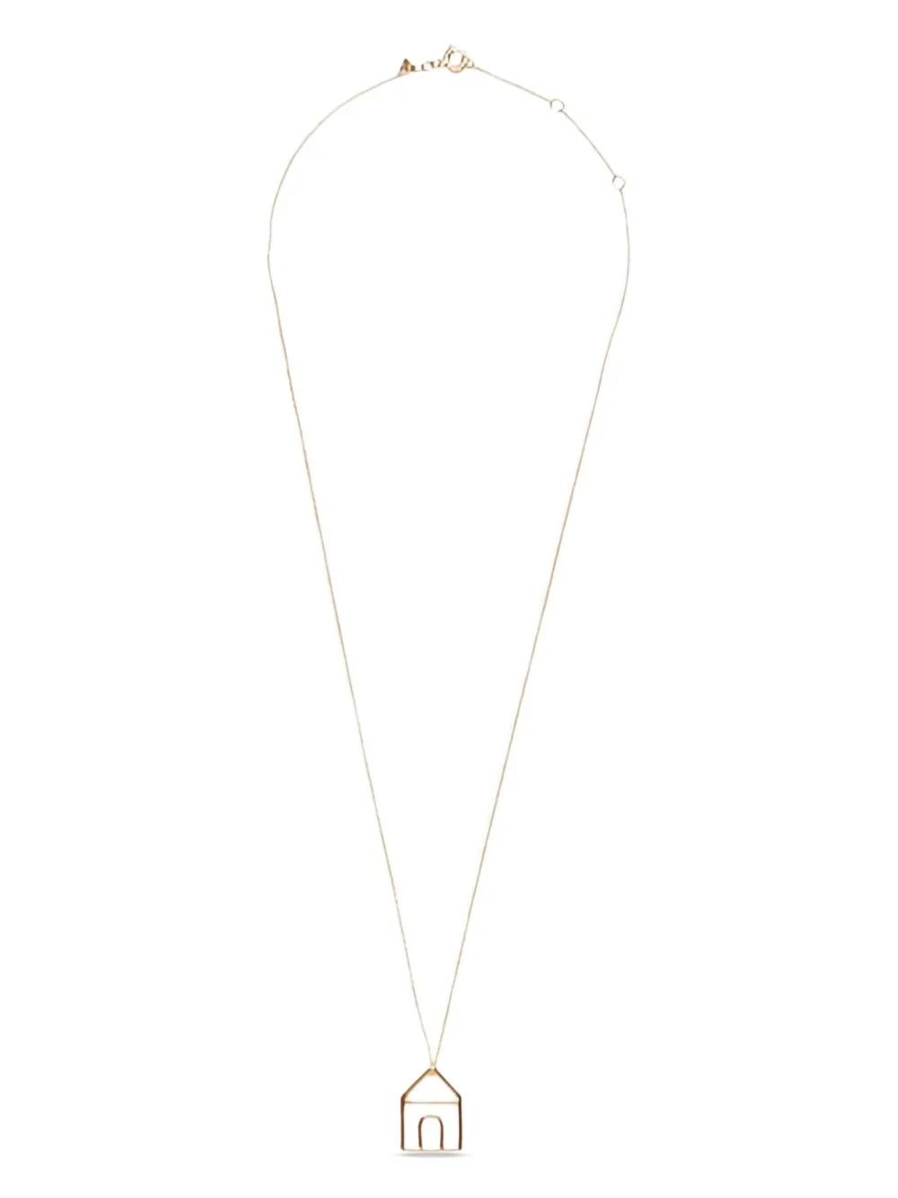 rolo chain house necklace - 1