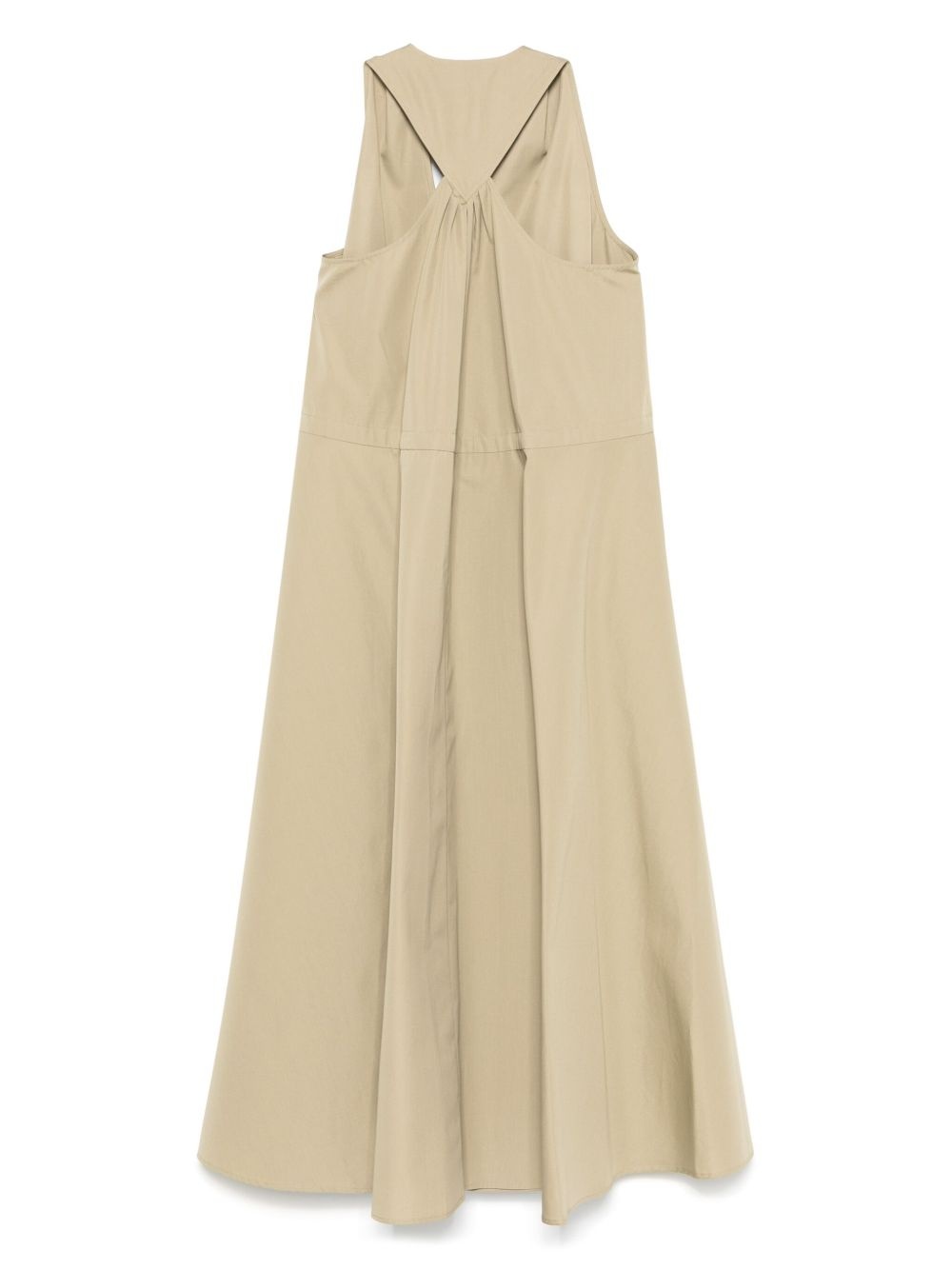 cotton poplin midi dress - 2