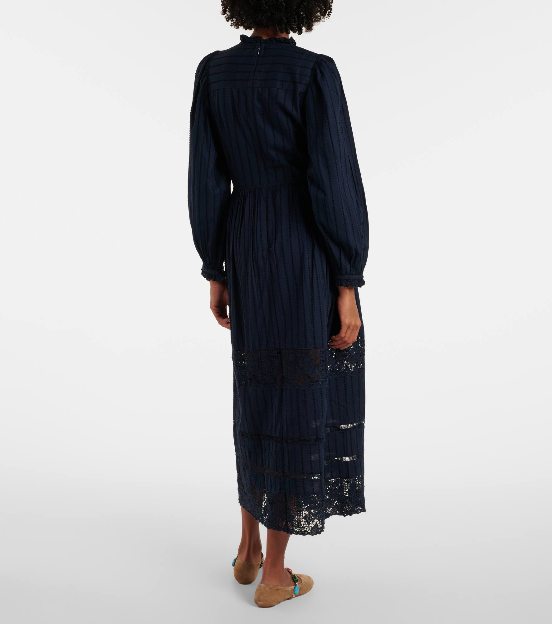 Amelie lace and cotton midi dress - 3
