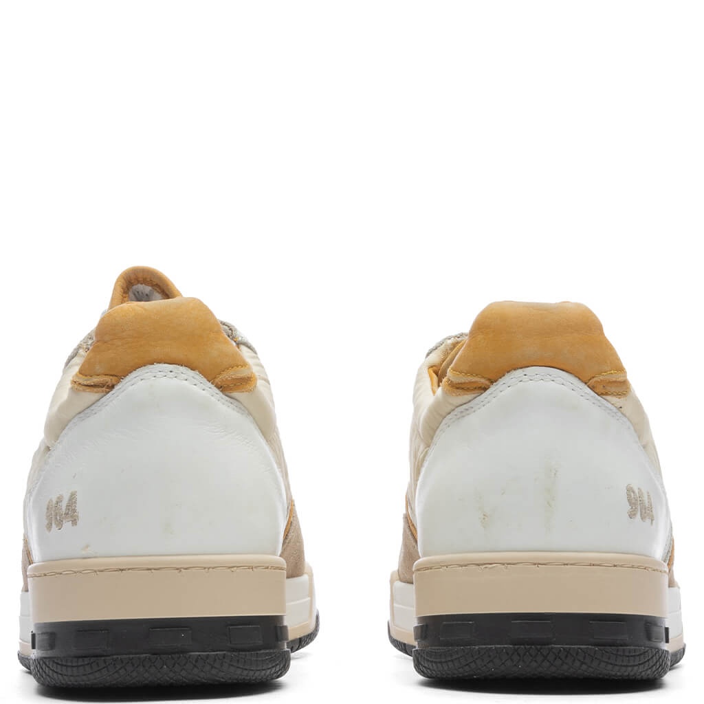 RACING SNEAKER - WHITE/MUSTARD/BEIGE - 4