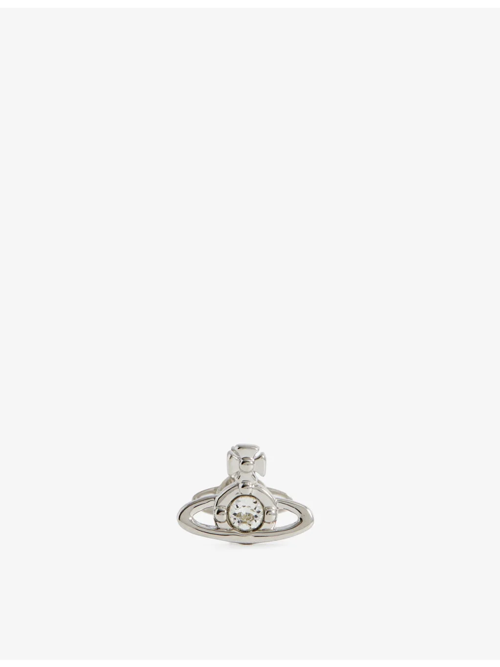 Solitaire brass single stud earring - 1