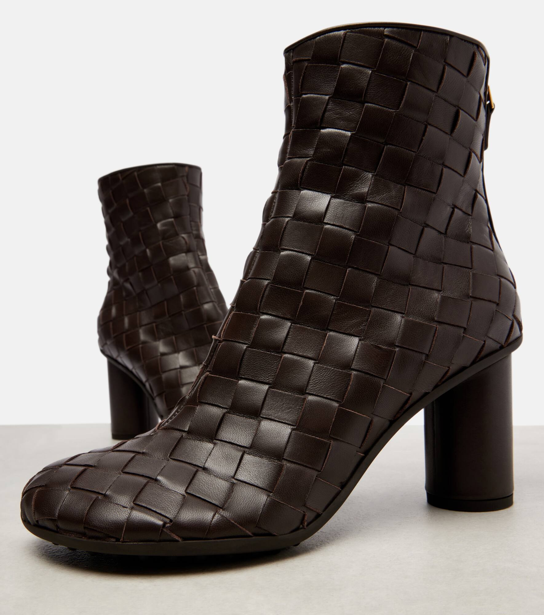 Atomic 75 Intrecciato leather ankle boots - 5
