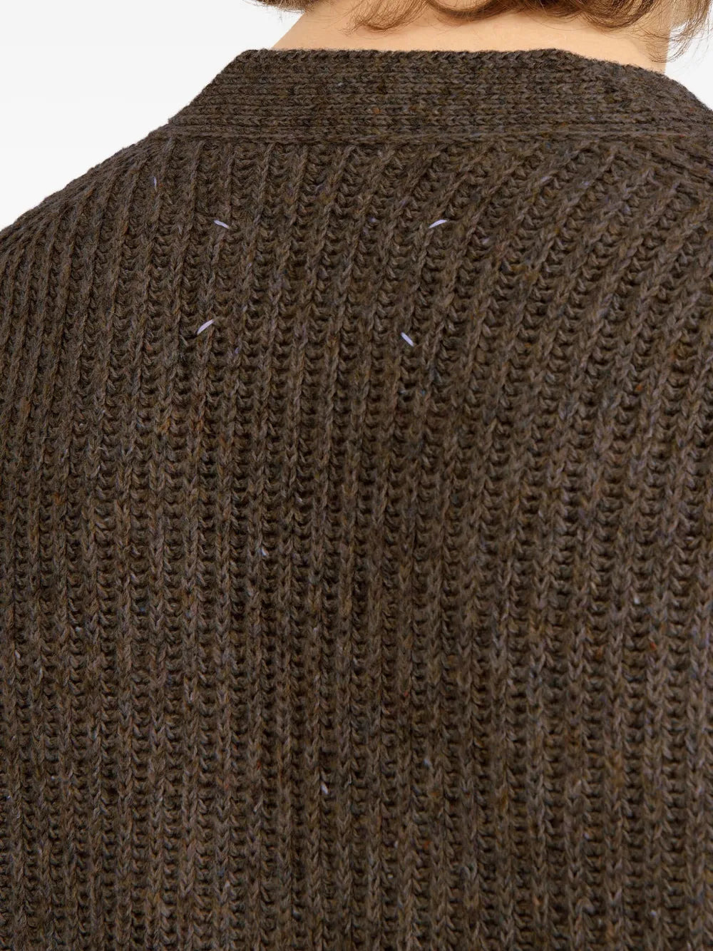 Ribbed Wool Cardigan - 7