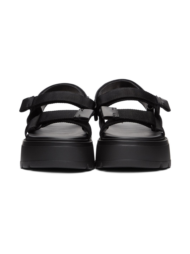 Valentino Black Valentino Garavani Uniqueform Sandals outlook