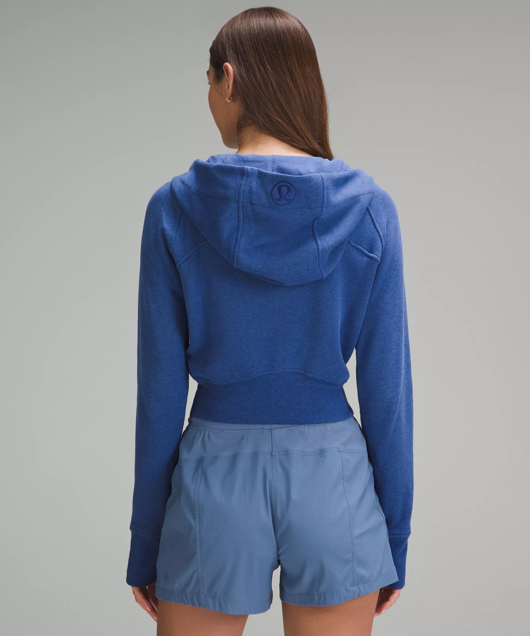 Scuba Full-Zip Cropped Hoodie - 3