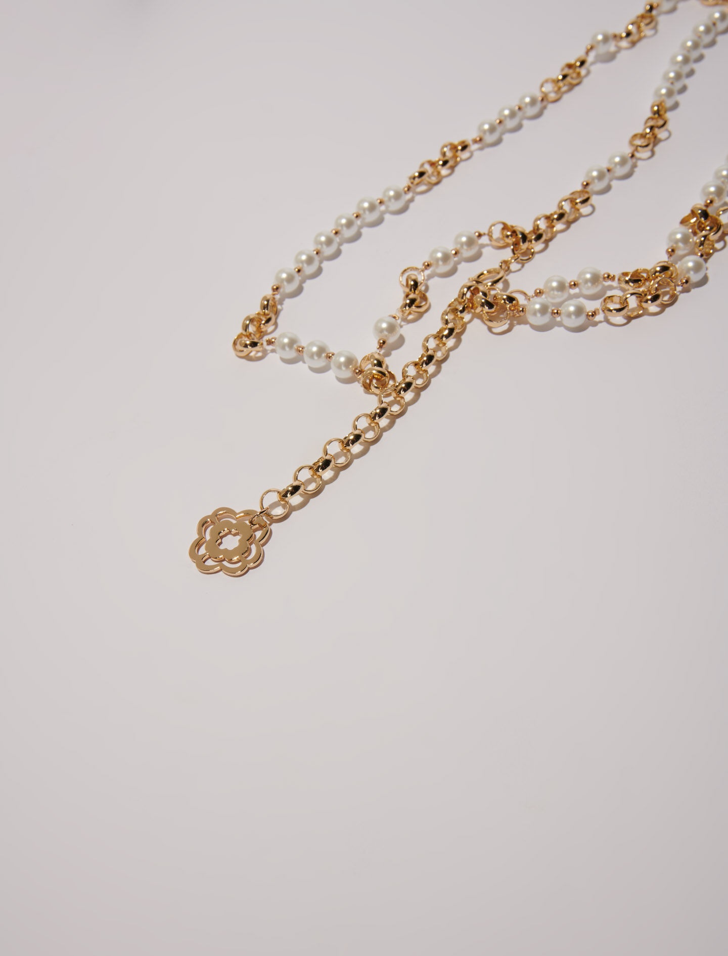 Mixed bead and metal belt - 4