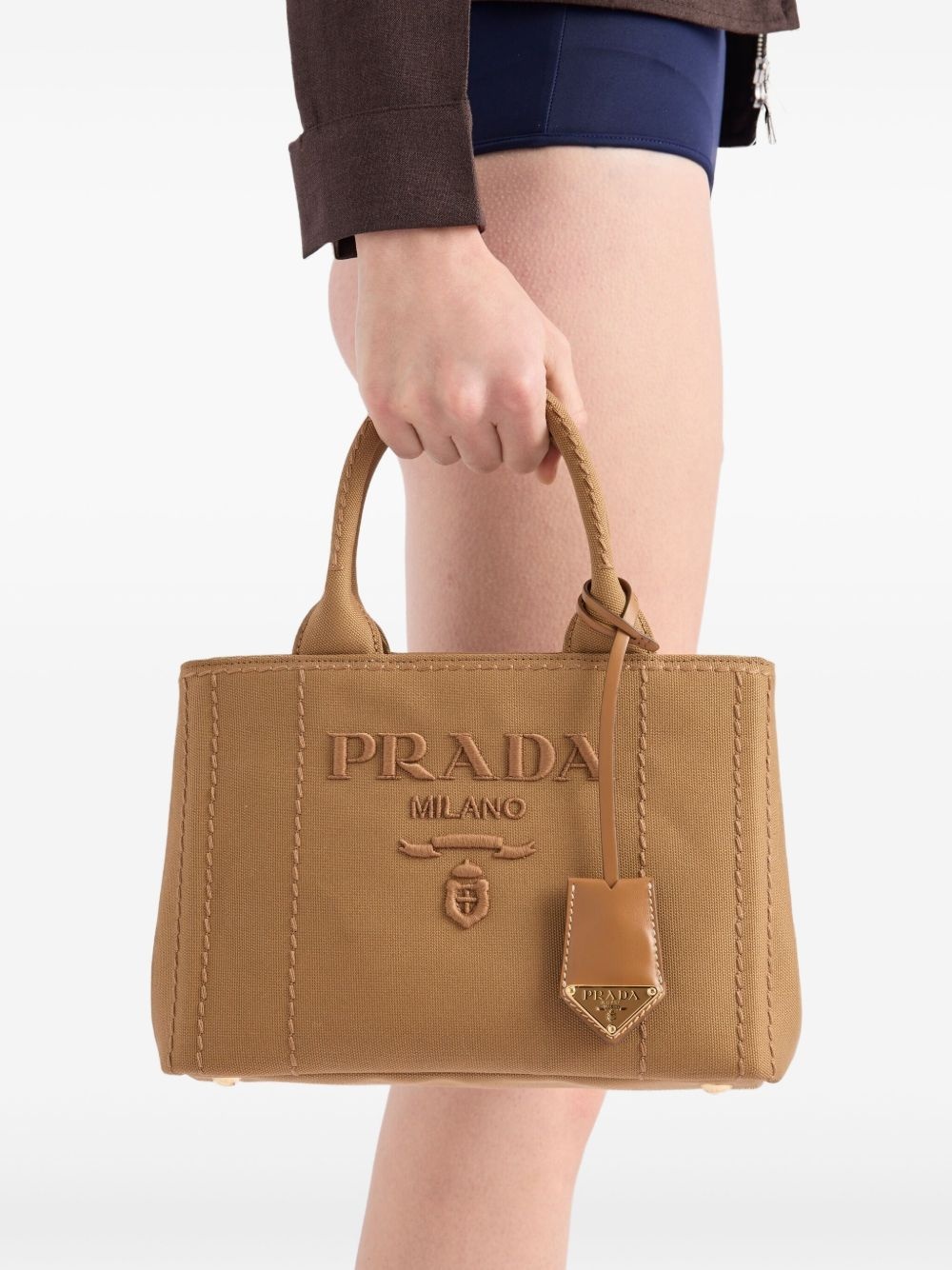 mini logo-embossed tote bag - 3