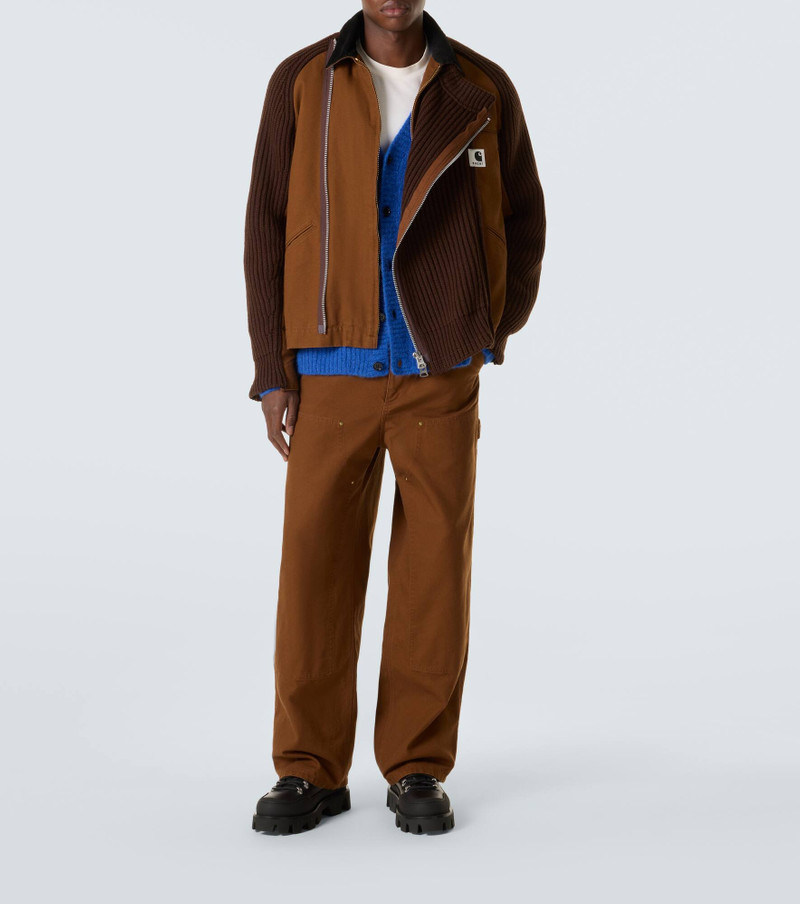 sacai x Carhartt wool-blend jacket outlook