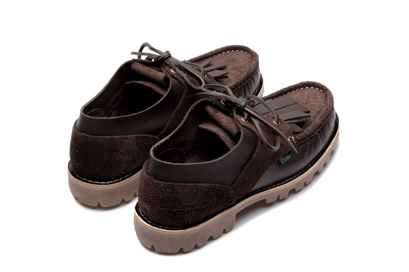 Paraboot Thiers Universal Works Smooth/Velours Cafe - Rubber Sole outlook
