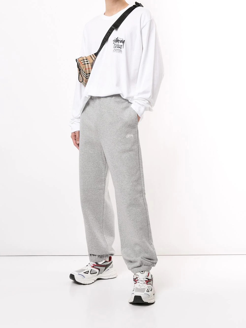 Stock embroidered logo track pants - 2