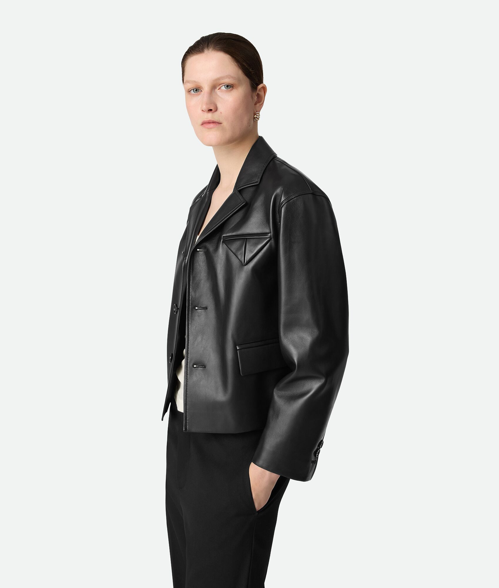 Leather Kimono Blouson - 2