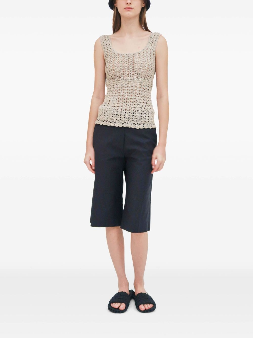 crochet-knit top - 3