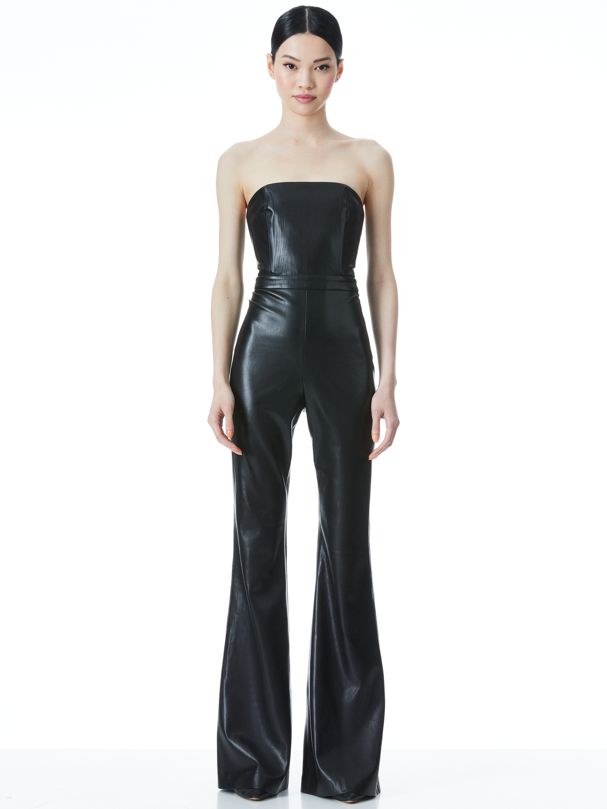 LAVERA VEGAN LEATHER JUMPSUIT - 2