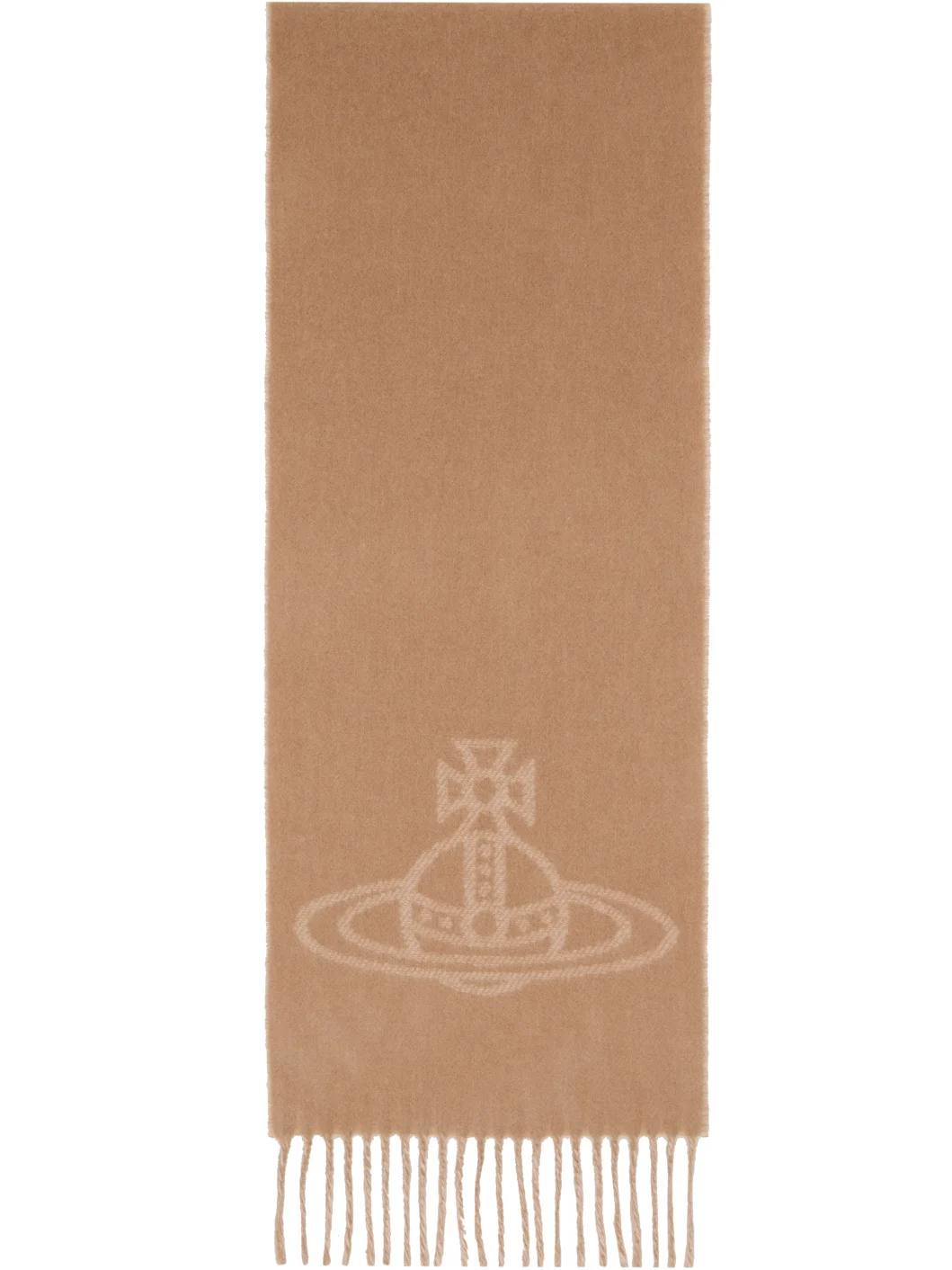 Beige Double Face Scarf - 1