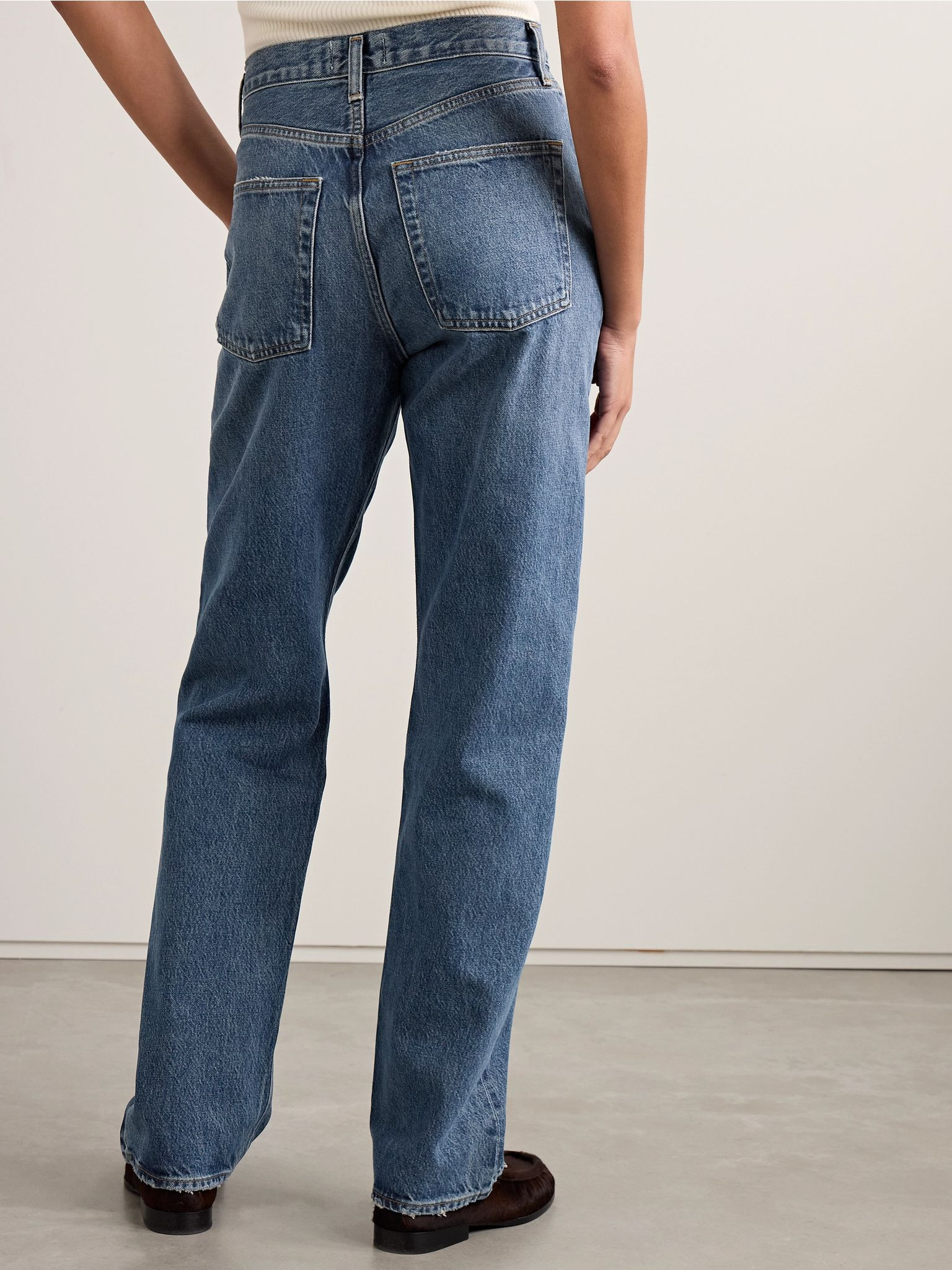 Kelly high-rise straight-leg jeans Dark denim - 4