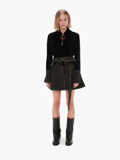 JW Anderson FOLDOVER WAIST MINI SKIRT outlook