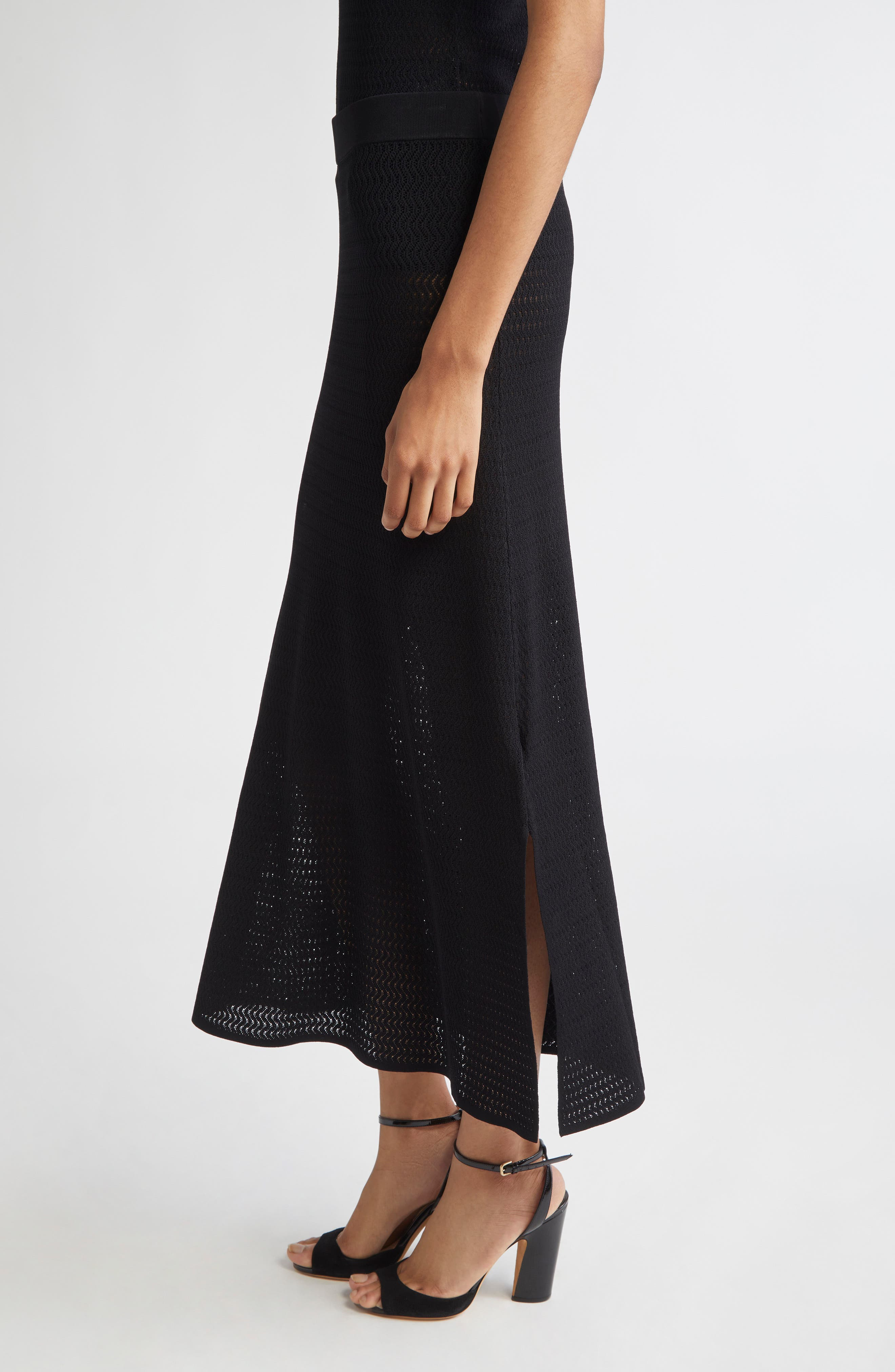 Victoria Beckham Midi Sweater Skirt in Black at Nordstrom - 4