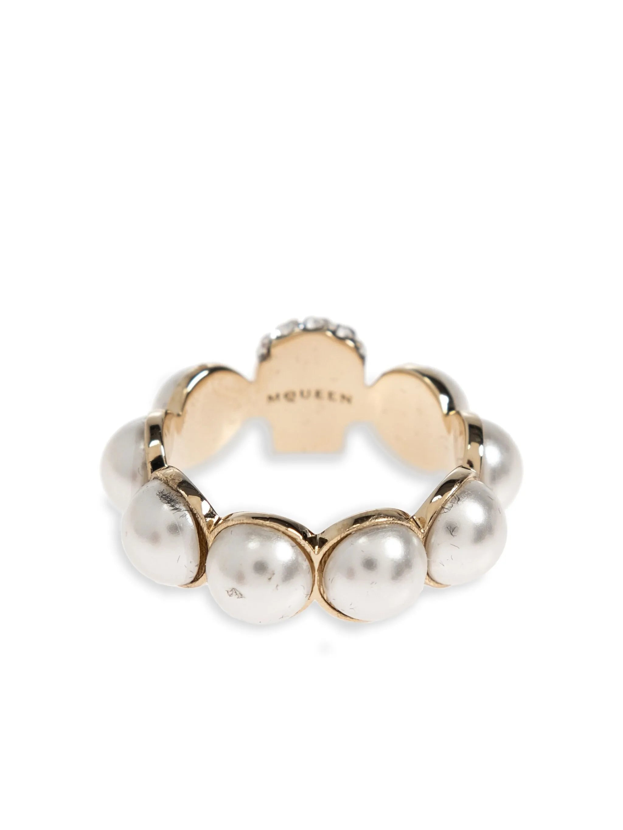 Alexander Mcqueen Skull-motif Pearl Ring - 2