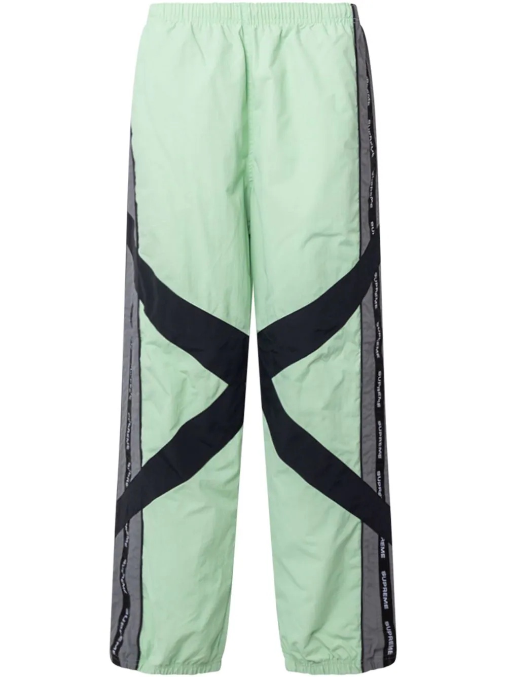 cross-panelled track pants - 1