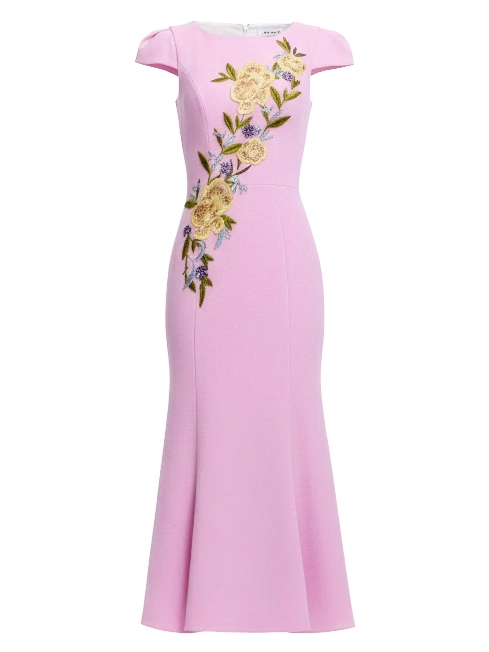 Women's Sheryl Embroidered Midi-Dress - Lavender Multi - 1