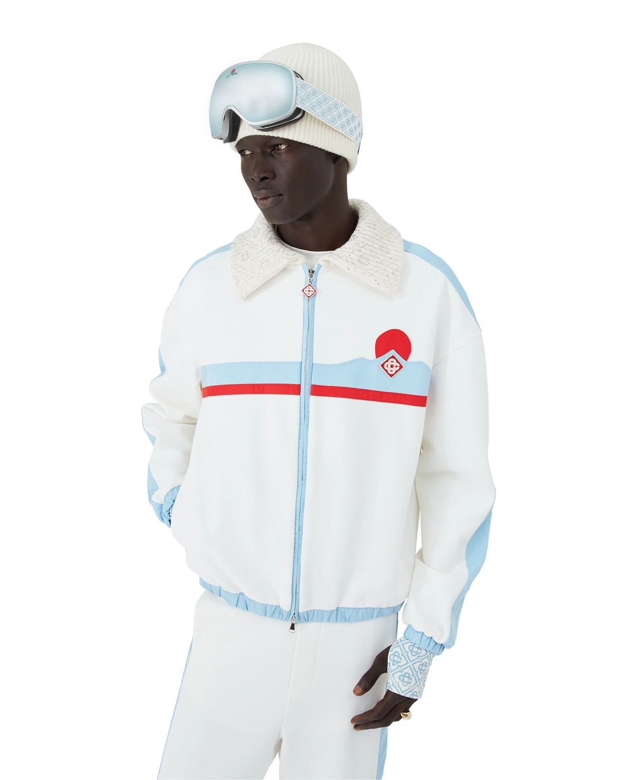 Men's Hybrid Ski Track Jacket | Casablanca Paris - 3