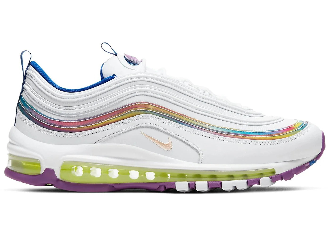 Nike Air Max 97 White Iridescent Stripes (Women's) - 1