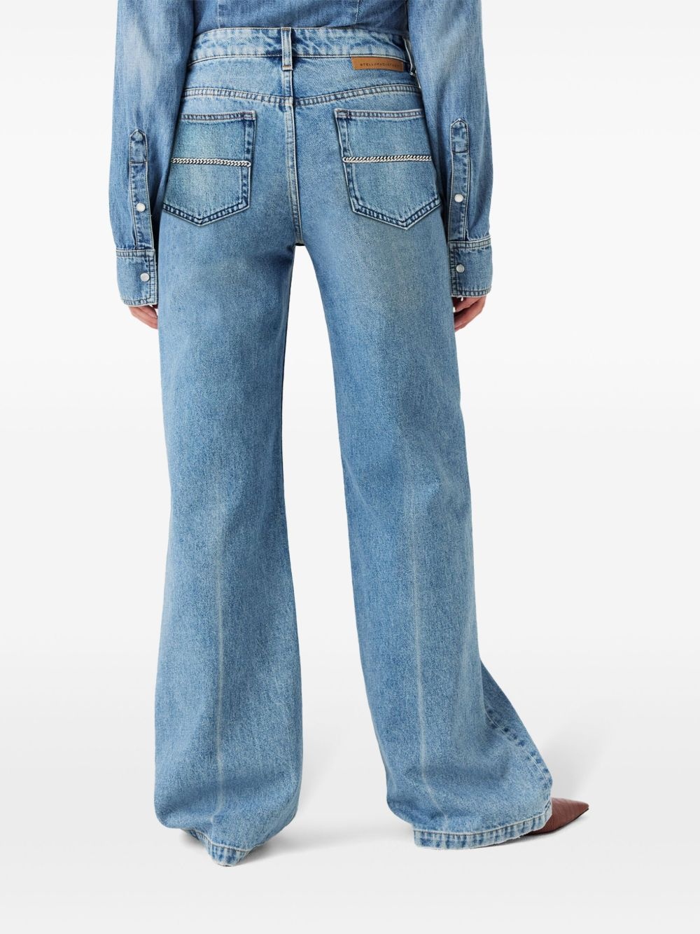 cotton straight-leg jeans - 5