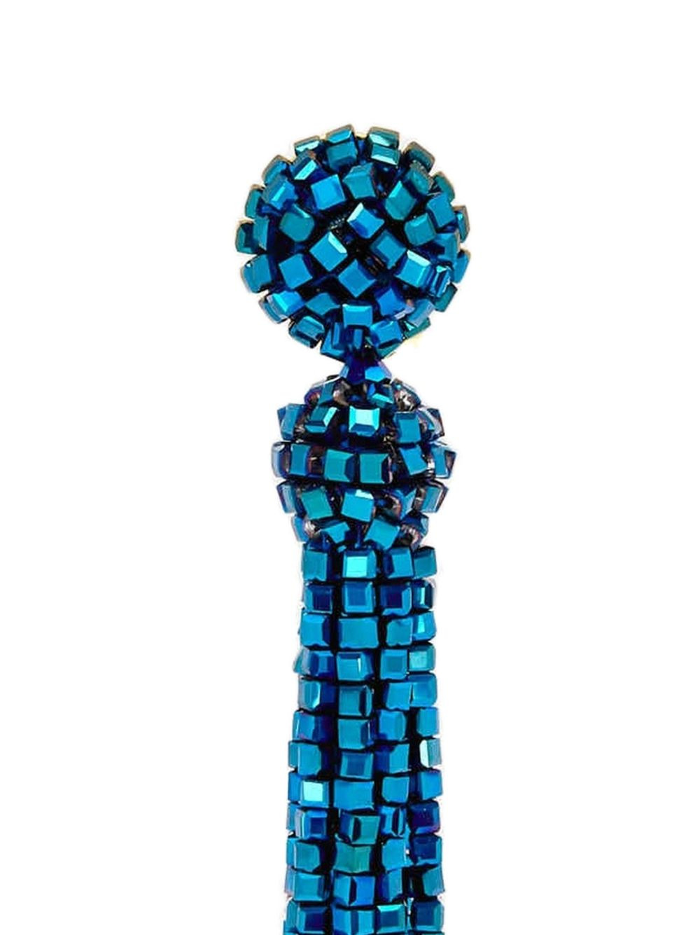 beaded tassel earrings - 2
