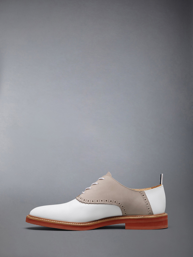 Thom Browne NUBUCK RUBBER SOLE SADDLE SHOE outlook