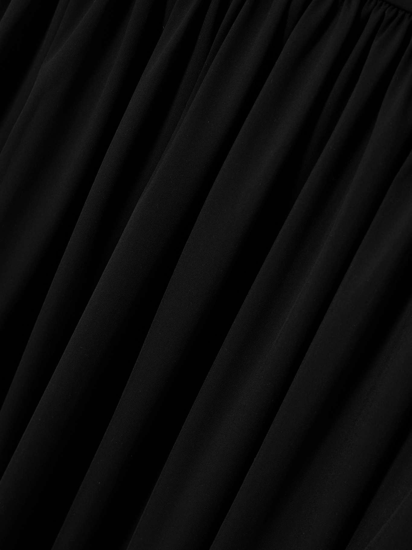 Off-the-shoulder ruched gathered stretch-jersey maxi dress Black - 4