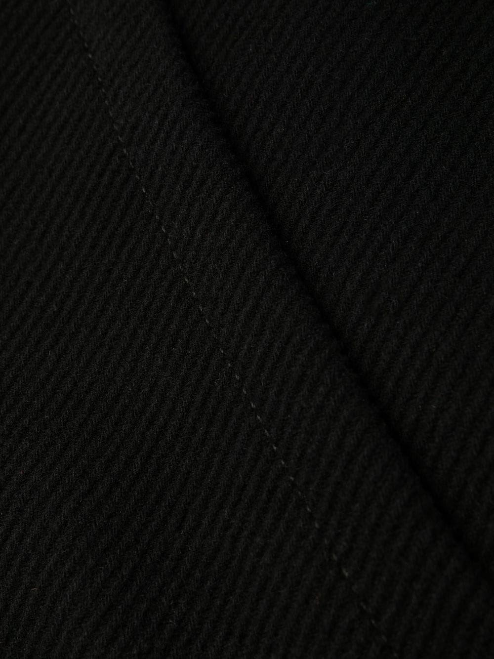 hooded zip-front mid-length coat - 6