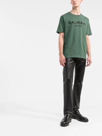 Balmain logo-print organic cotton T-shirt outlook