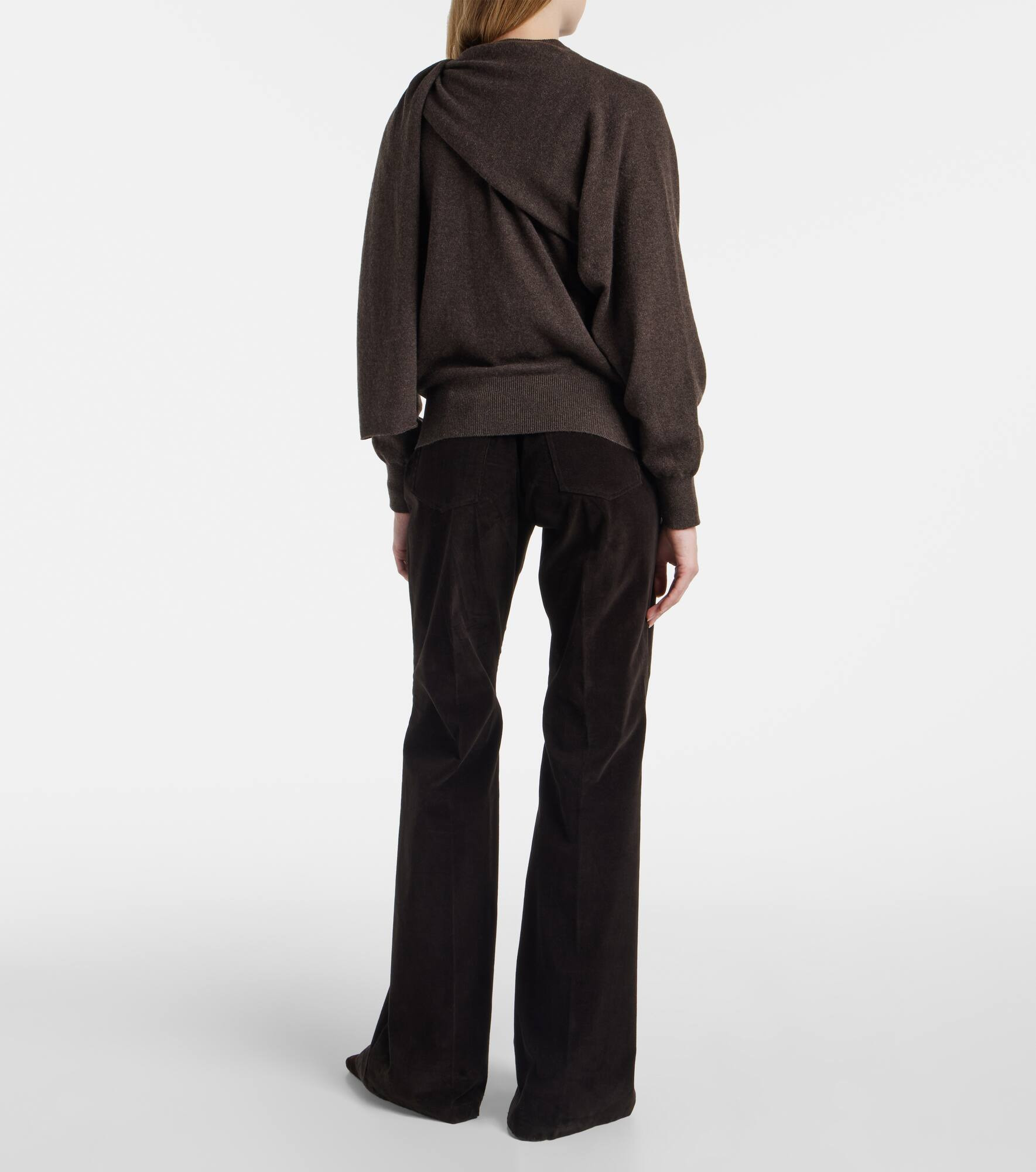 Draped cashmere cardigan - 3