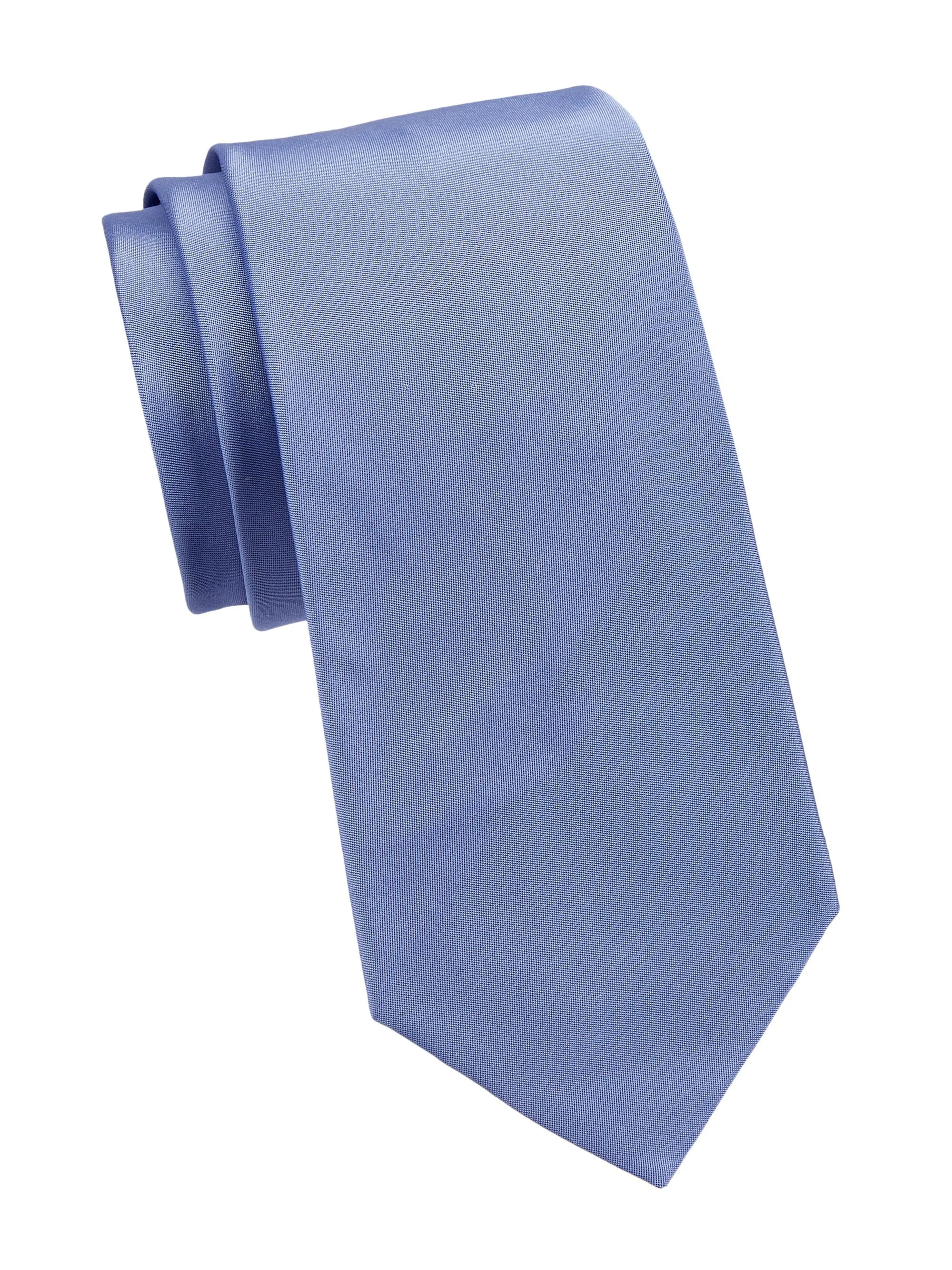 Men's Woven Silk Tie - Light Blue - 1