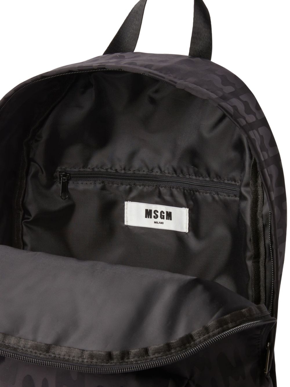 logo-print backpack - 4