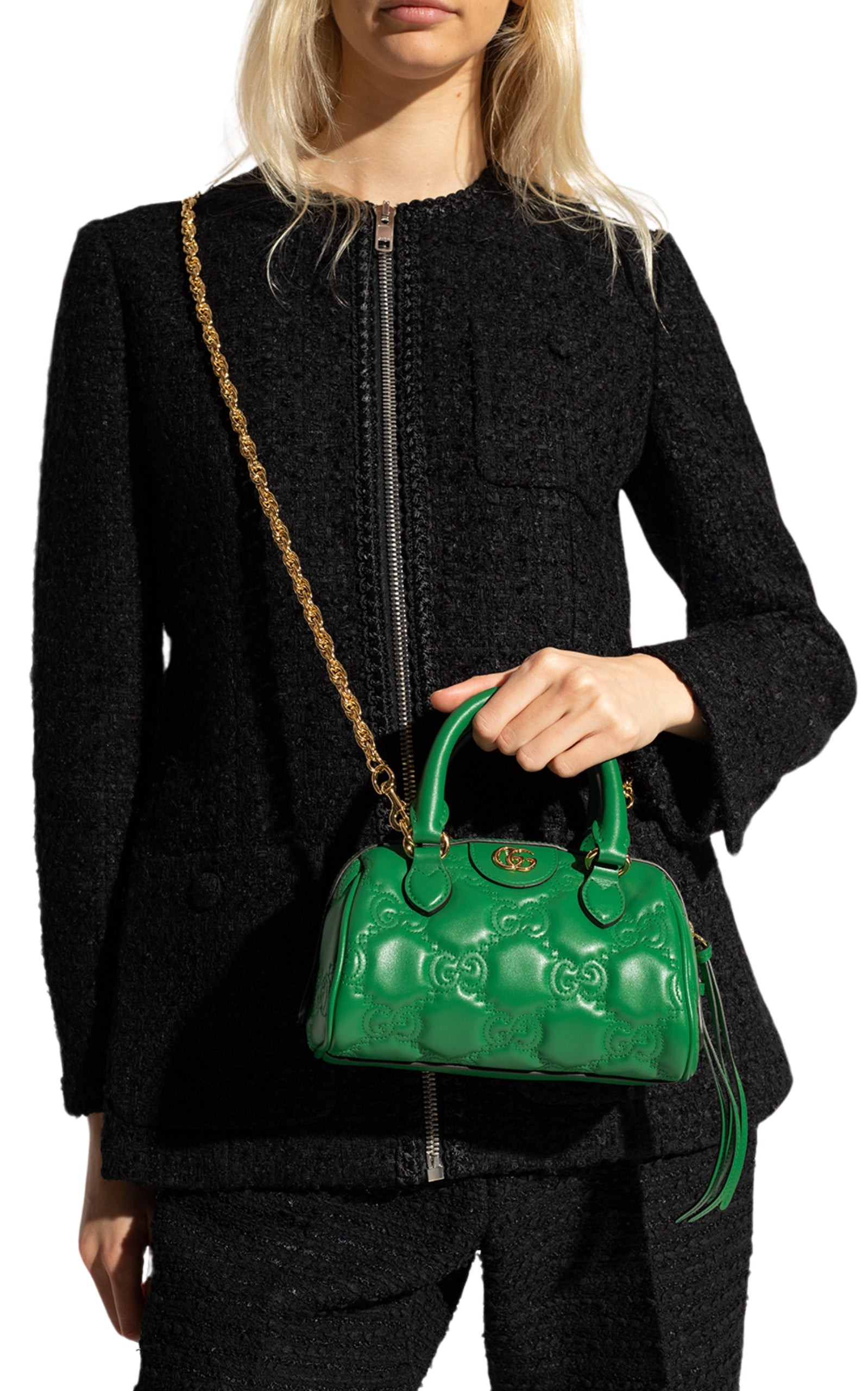 GG Matelassé Zipped Mini Crossbody Bag - 2
