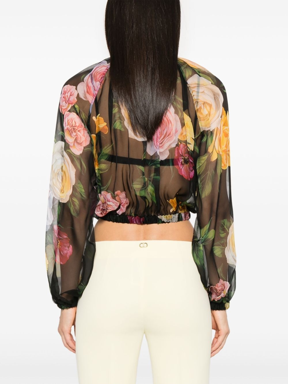 floral-print blouse - 4