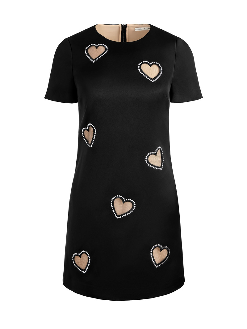 CLYDE EMBELLISHED CAP SLEEVE SHIFT DRESS 7