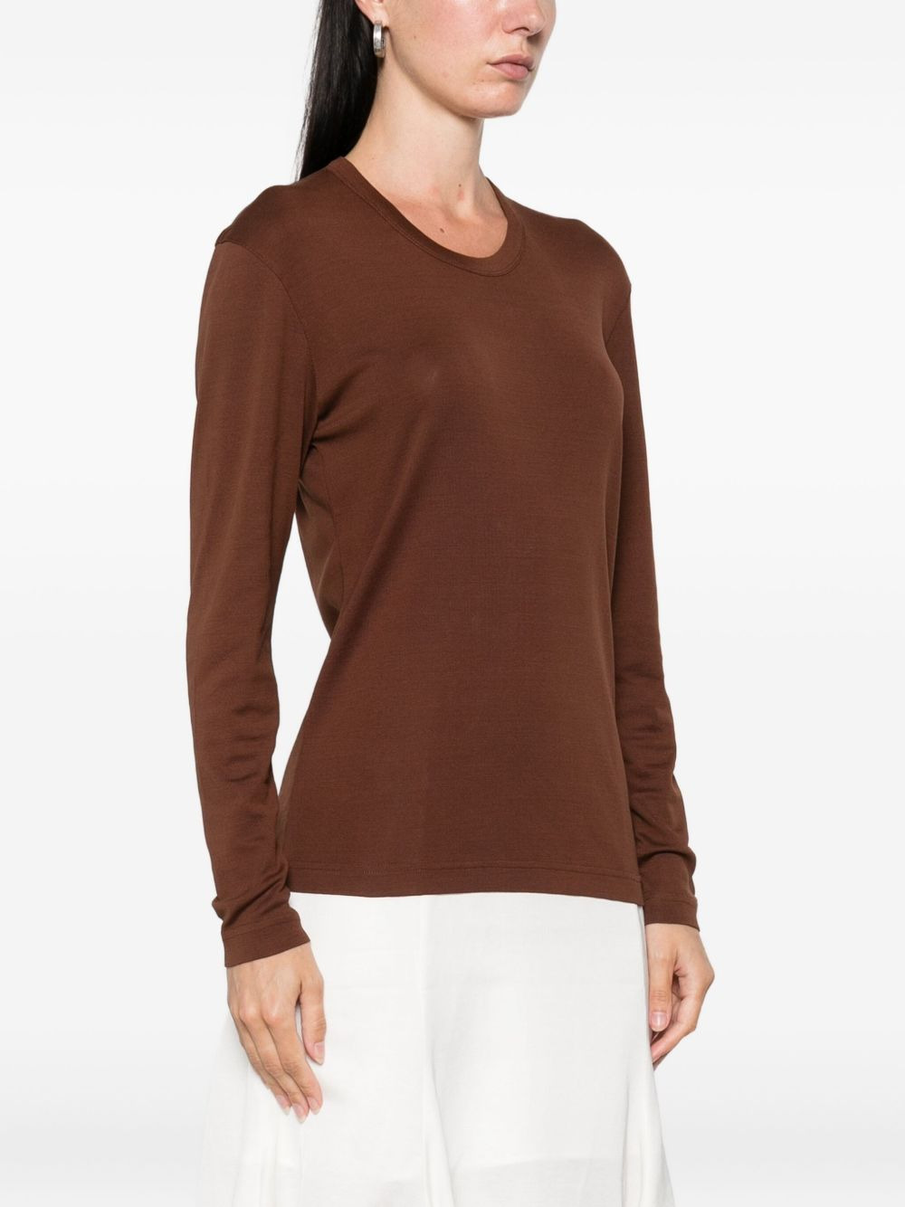 long-sleeve cotton T-shirt - 3