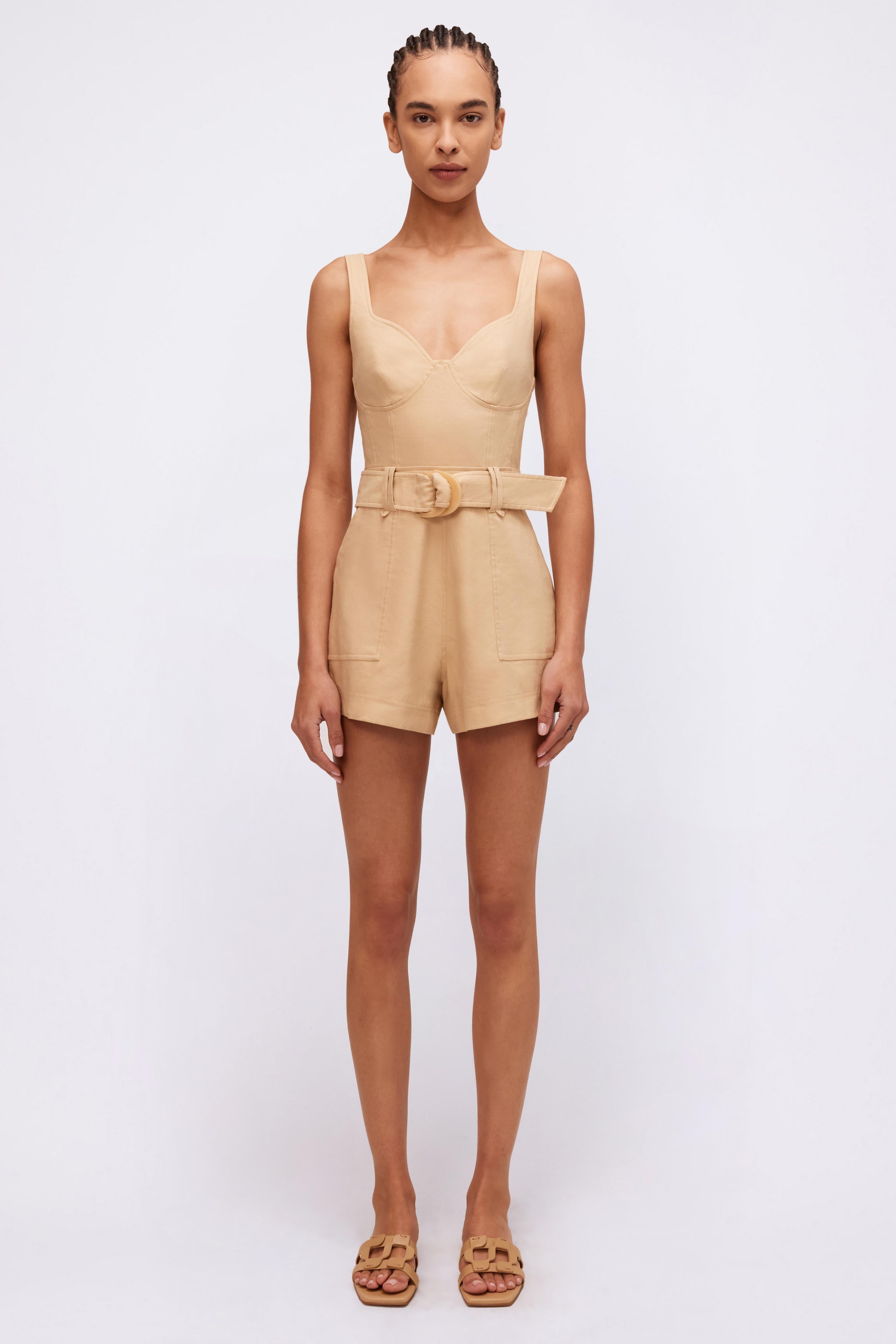 Kai Bustier Romper in Natural - 1