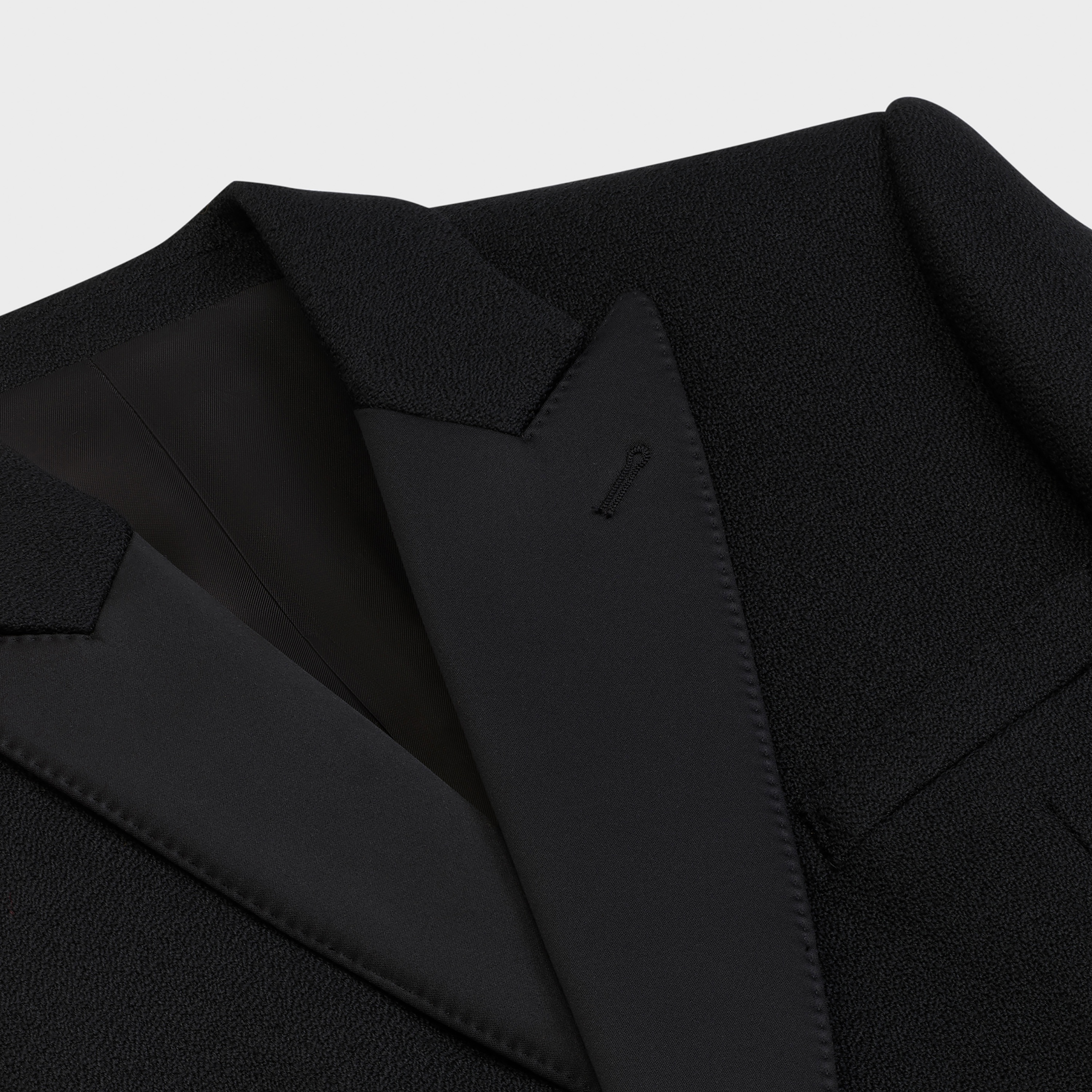 COAT JACKET IN TUX WOOL CRÊPE SABLÉ - 3