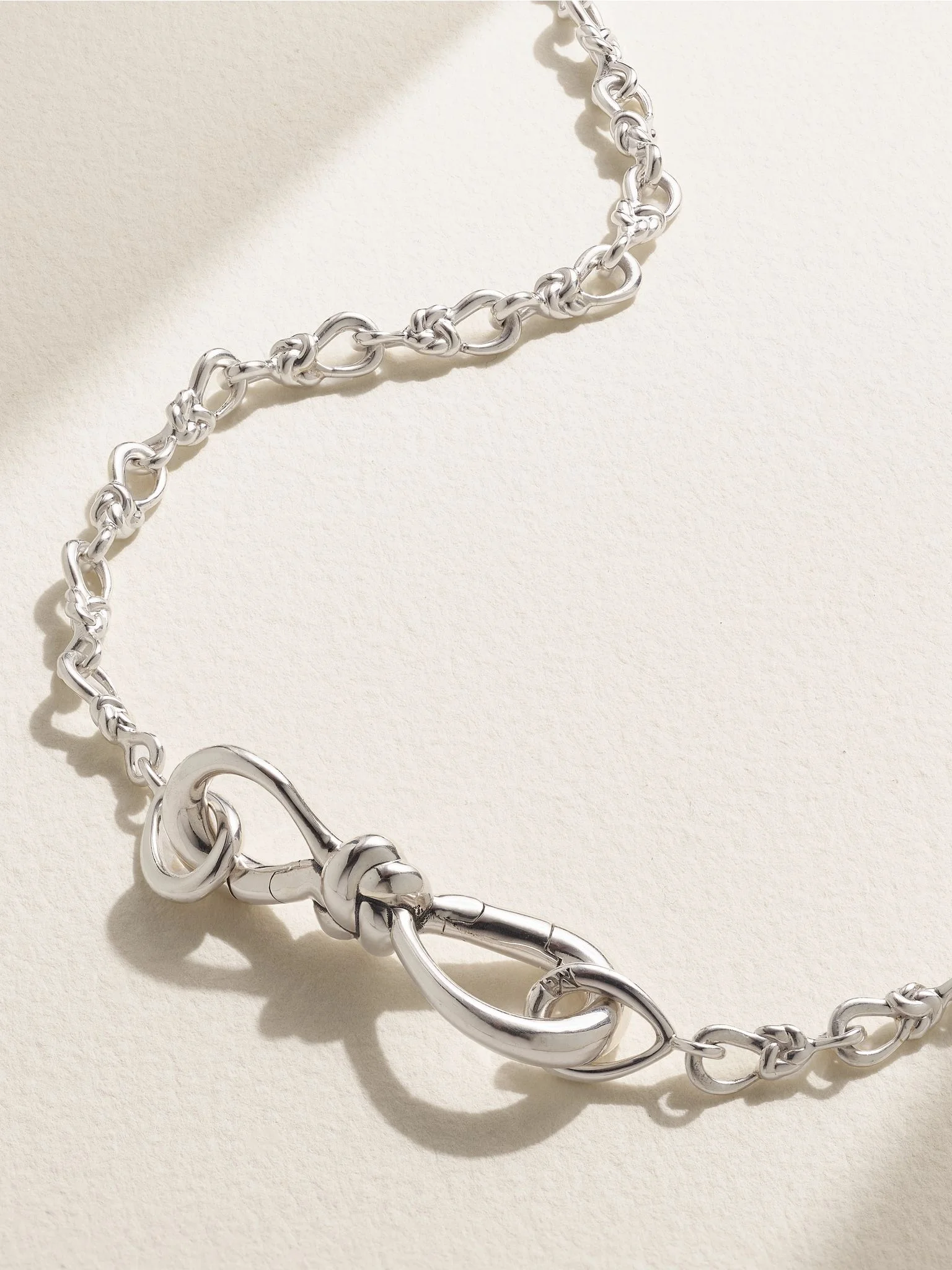 True Lover's Knot sterling silver necklace Silver - 1